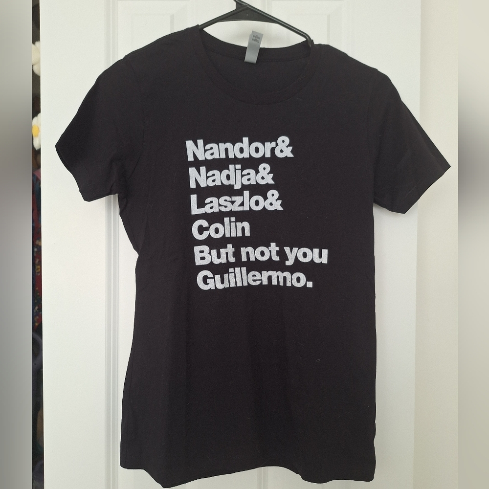 What We Do In The Shadows Character Names Womens Mediun Black T-shirt Like New